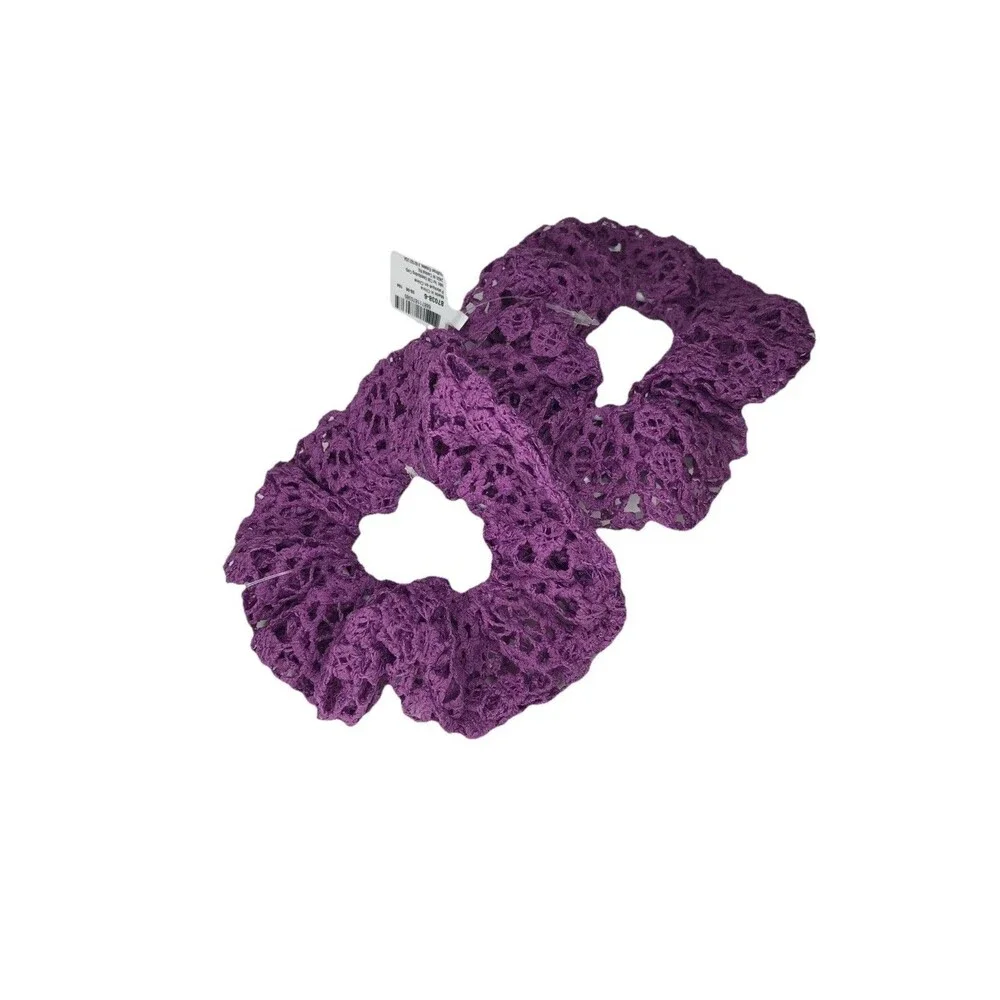 Hair Accessories,purple Scrunchies (2count) , hair ties. Cute hair accessory
